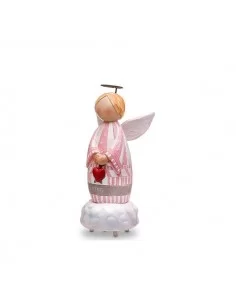 Carillon angelo rosa senza viso - Bomboniere Shop Store