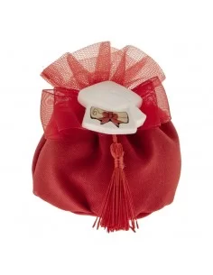sacchetti laurea originali con gessetti tocco e nappina rossa - Bomboniere Shop Store