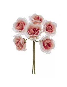 fiore rosellina per confezioni bomboniere colore corallo
